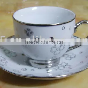 Porcelain Cup and Saucer thumbnail-1