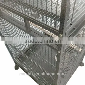 190cm Twin Double Parrot Aviary Bird Cage With Play Roof Top Ladder thumbnail-4