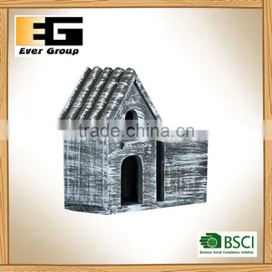 Wood Flowerpot House Planter Succulent Creative Handmade Flower Pots thumbnail-2