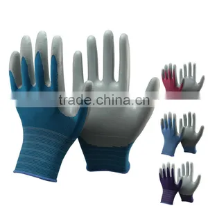 NMSAFETY Nitrile Coated Seamless Wholesale Garden Gloves thumbnail-1