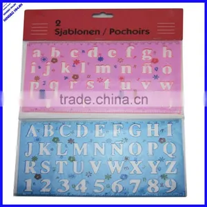22cm Plastic Drawing Alphabet Ruler thumbnail-1
