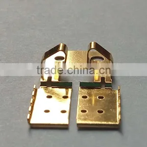 Stainless Steel Gold -planted Spring Contact thumbnail-1