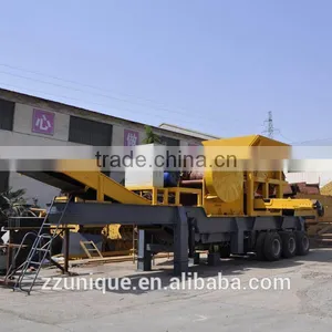 Easy Hauling Trailer Mobile Rock Crushing Plant for Quarry thumbnail-2