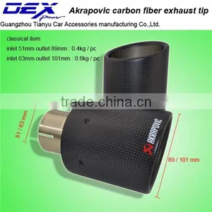 New Style High Quality Factory Price Car Exhaust Muffler Tip Carbon Fiber Exhaust Tip thumbnail-4
