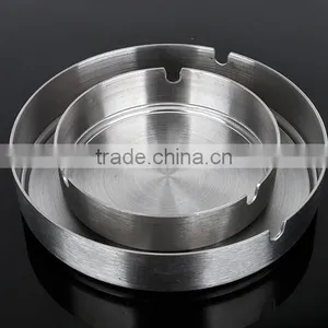 10cm Stainless Steel Cigarette Table Ashtray for Home thumbnail-3