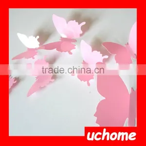UCHOME Butterfly Garden Acrylic Wall Mirror Stickers thumbnail-1