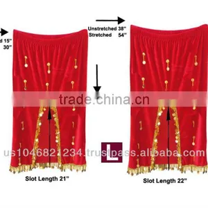Belly Dance Velvet Beaded Skirt thumbnail-1