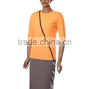 3 Piece Set Women Swimwear Modest Swimsuit Matching Shirt And Tights Skirt 3 Piece Suit thumbnail-4
