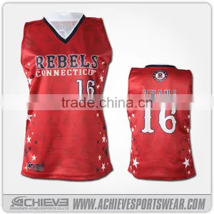 Wholesale Superior Quality no Fading Lacrosse Jerseys for Club thumbnail-3