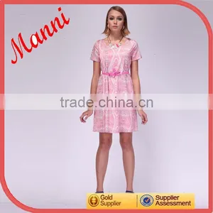 2015 Manni New Designed Long Pink Blouse thumbnail-1