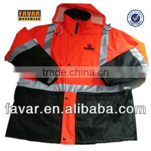 Two Tone 300D Summer Rainly Season Hooded Waterproof Windbreak Polyester Oxford Jacket thumbnail-1