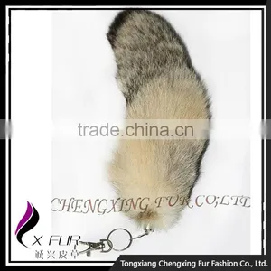 CX-R-43 Hot Sale Good Quality Fashion Fox Fur Tail Key Chain thumbnail-1