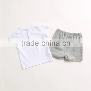 New Style Custom Print Tie Two Piece t Shirts for Baby Print Yourself Logo thumbnail-3