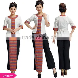 High Quality Custom Made Uniform Unique Hotel Uniform/spa Working Uniform thumbnail-2