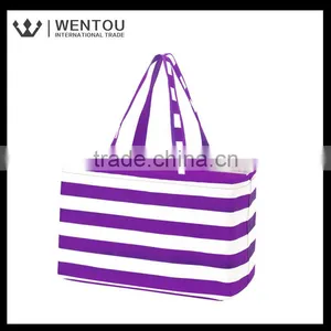Hot Sale Women Stripe Tote Bag thumbnail-2
