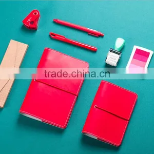 2017 Fashion Planner A6/A7 PU Leather Cover Agenda Planner Loose Leaf Orgranizers With 6 Holes Metal Clip/elastic String thumbnail-1