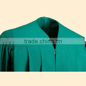 Premium Green Masters Graduation Gown thumbnail-4