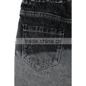 100% Cotton Ripped Frayed Design Contrast Color Fancy Kids Jeans Leisure Latest Boys Ripped Fashion Jeans thumbnail-3