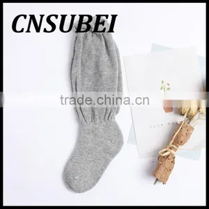 Solid Color Child Tube Socks High Quality Young Kid Girl Cotton Sock thumbnail-3