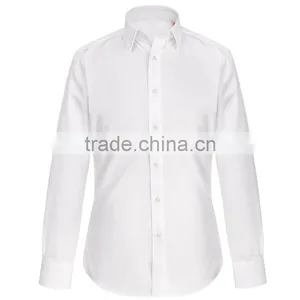 Pure White Autumn Shirt Man Shirt Classic Square Collar Design Dress Shirt thumbnail-1