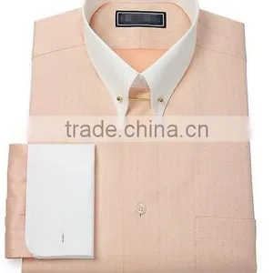 Men's Dress Shirts Slim Fit Long Sleeve Pin Collar Mens thumbnail-1
