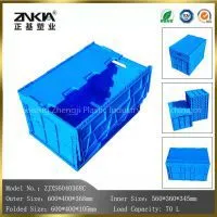 Wholesale High Quality Plastic Moving Crate Sale With Lid thumbnail-2