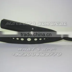 Professional Folding Stainless Steel Barber Straight Edge Shaving Razor Matte Black thumbnail-3