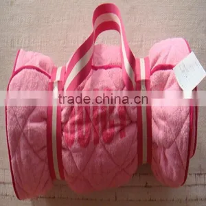 Waterproof Yarn-dyed Beach Towel Bag With Towel Pillow Sets thumbnail-4