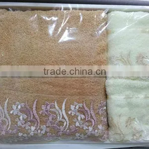 Promotiaon Fashion Lace Design 3pcs Bath Towel Set in Gift Box/gift Set thumbnail-1