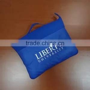 Shaoxing Gaoxuan Blue Embroideried Brand Logo With Handle Pocket Blanket thumbnail-1