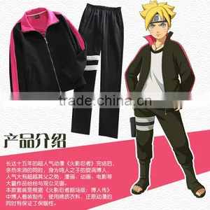 Japanese Anime Naruto Uzumaki Boruto Cartoon Wholesale Coat + Pants Cosplay Costume thumbnail-2