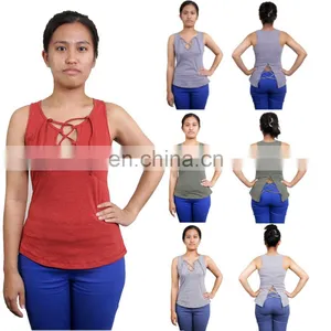 Women Sexy Crop Top Cami Sleeveless Strappy Stretchy Chill Summer Party Tank Top thumbnail-1