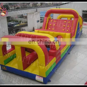 Deluxe Inflatable Obstacle Course & Climbing Slide For Amusement thumbnail-1