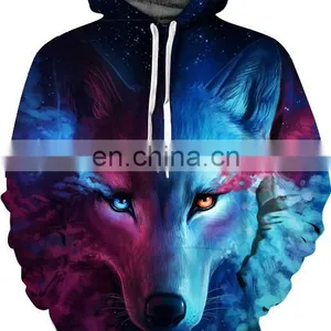 Wolf 3D Hoodie Printed, Sleeve Pullover Hoodie, Sports Hooded Sweatshirt for Women/Men thumbnail-2