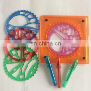 Art Spiral Amazing Kit Plastic Drawing Rule Spirograph Toys thumbnail-1