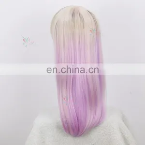 Styler Brand Wholesale Doll Wig Products Synthetic Long Purple Cosplay Hatsune Wig thumbnail-2