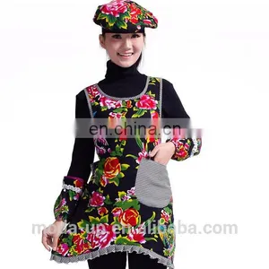 Colorful Printed Apron for Women thumbnail-5