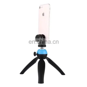 Newest Camera Tripod ,PULUZ Pocket Mini Tripod Mount With 360 Degree Ball Head & Phone Clamp for Smartphones(Blue) thumbnail-5