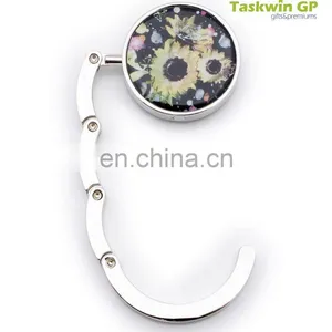 Hot Sale Custom no MOQ , Crystal Metal Table Hook Hanger thumbnail-4