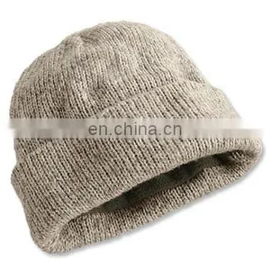 Custom Warm Men's Winter Wool Knitted Hat for Men thumbnail-5