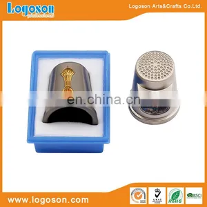 Logoson Supplier Custom Epoxy Color Printing Metal Collectible Thimbles thumbnail-3