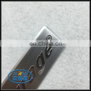 Competitive Price Silver Custom Brushed Badge Aluminum Label thumbnail-2