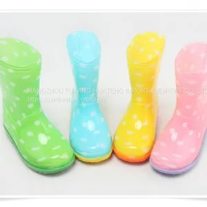 Hi-Q Various Transparent Kids' PVC Rain Boots, Cheap Children Rain Boot,High Quality Kid 100%Transparent Rain Boots thumbnail-5