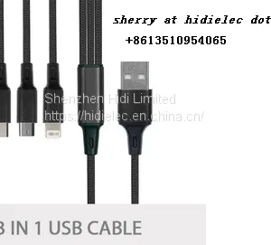 Wholesale Nylon Woven Micro Usb Cable,Mobile Phone Accessories Type-C Usb C Cable,Fast Charging 3 In 1 Usb Data Cable Fo thumbnail-2