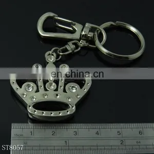 New Crown Shape Metal Crystal Diamond Keychain for Wedding Gift thumbnail-3
