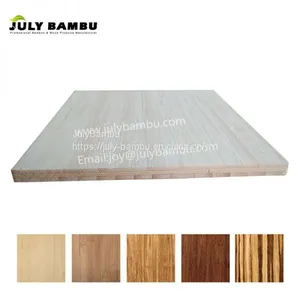 JulyBambu 100% Solid Bamboo Board Natural 6 to 12mm Bamboo Panel for Table Top thumbnail-2