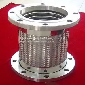 SS304 Braided Bellows Hose Stainless and Carbon Steel Flexible Metal Hose Pipe thumbnail-3