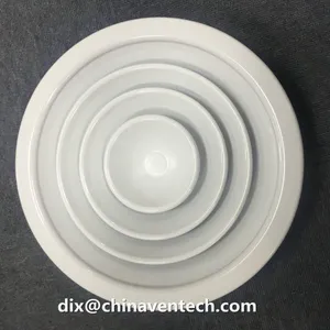 Hvac Air Duct Work Ventilation Exhasut Air Ceiling Round Air Diffuser With Damper thumbnail-3