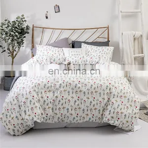Cheap Fitted Home 3 Piece 3D Super King Size Queen 100% Cotton Printing Bed Sheet Duvet Cover Set thumbnail-3