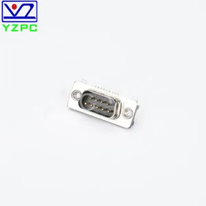 Cheap Mini Connectors 9Male Right Angle Multimedia Connector Assembly Customized Riveted in Black and Gold thumbnail-2